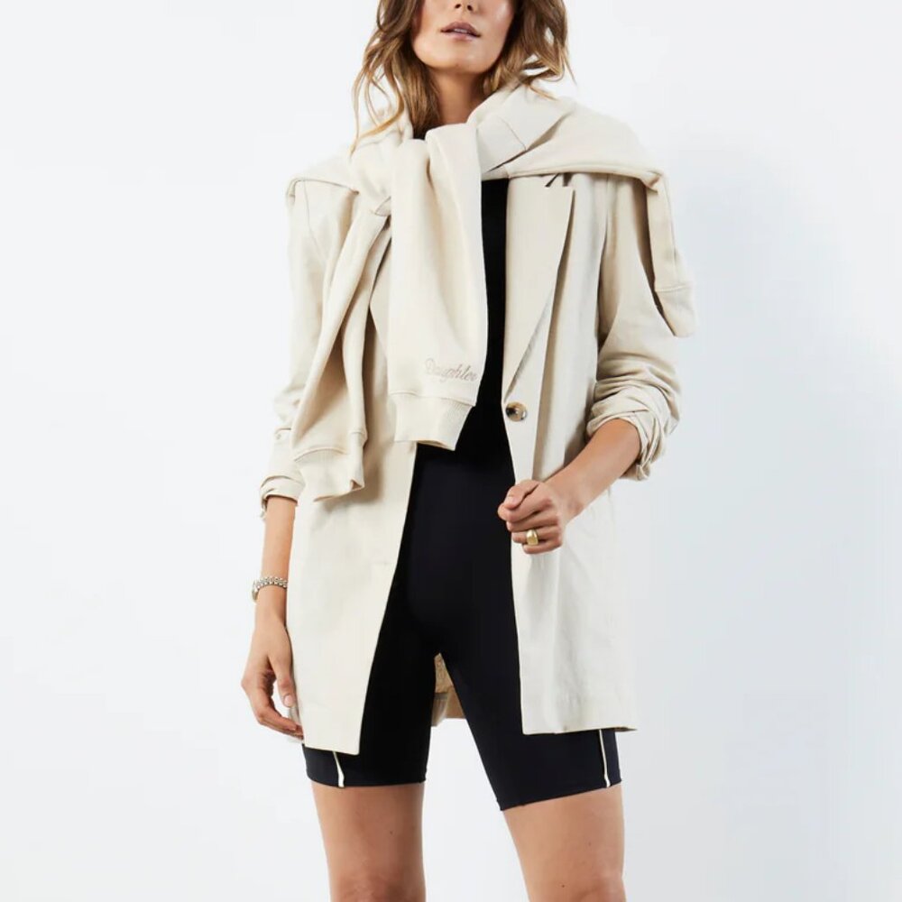Daughter Lessons Twenty Four Seven Sport Coat Linen Clay Size Medium NEW NWT